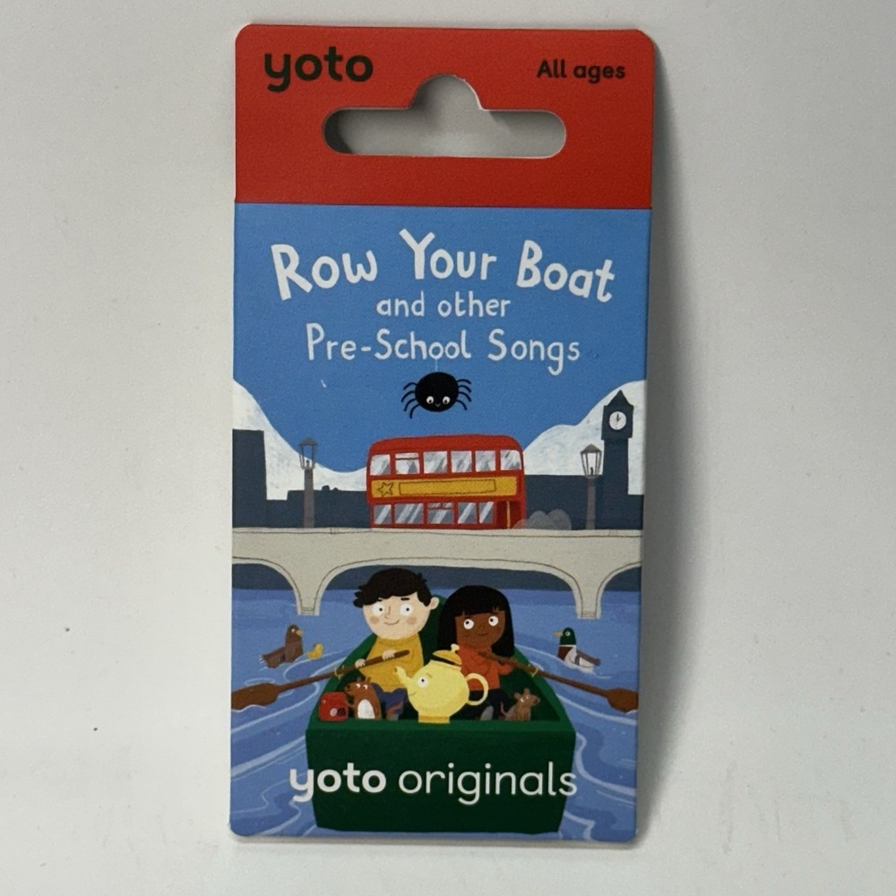 Yoto Card Row Your Boat and Other Pre-School Songs Audio Book Card